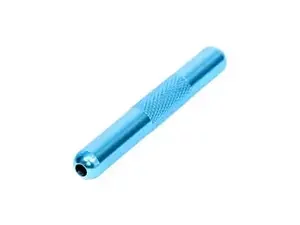 Aluminium snuifbuis ribbel blauw