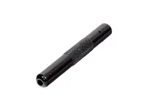 Aluminium snuifbuis zwart ribbel