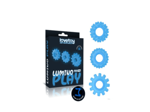 LUMINO PLAY COCKRING SET VAN 3 GLOW IN THE DARK